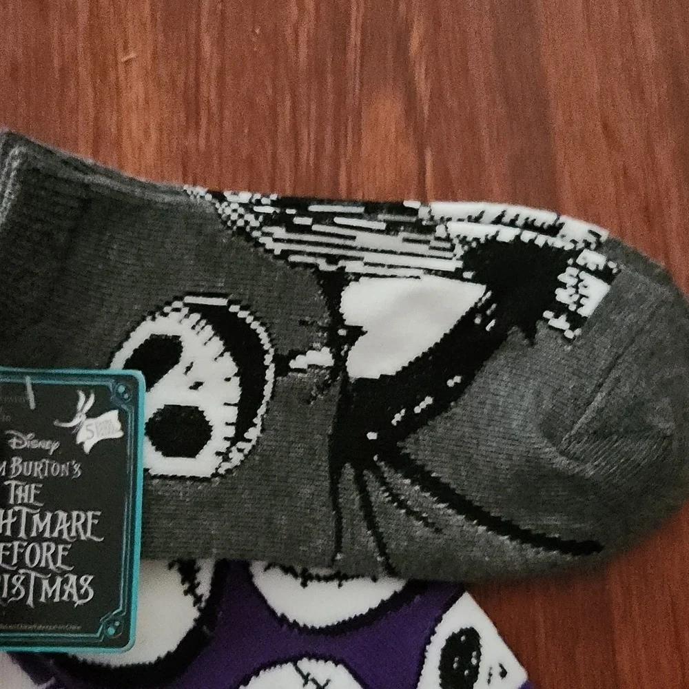 Nightmare Before Christmas Socks Jack & Sally No Show Shoe size 4-10 NEW